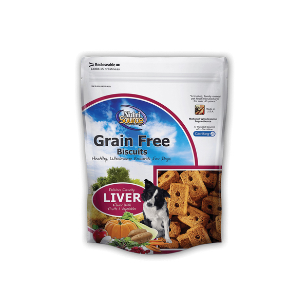 Nutri Source GRAIN FREE LIVER DOG BISCUITS 41902